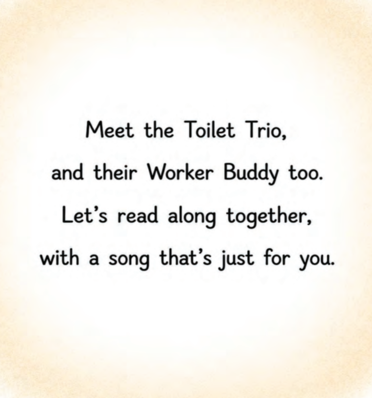 The Toilet Trio waiting in a tunnel